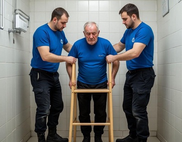 Сопровождение и поддержка при приёме ванны или душа;